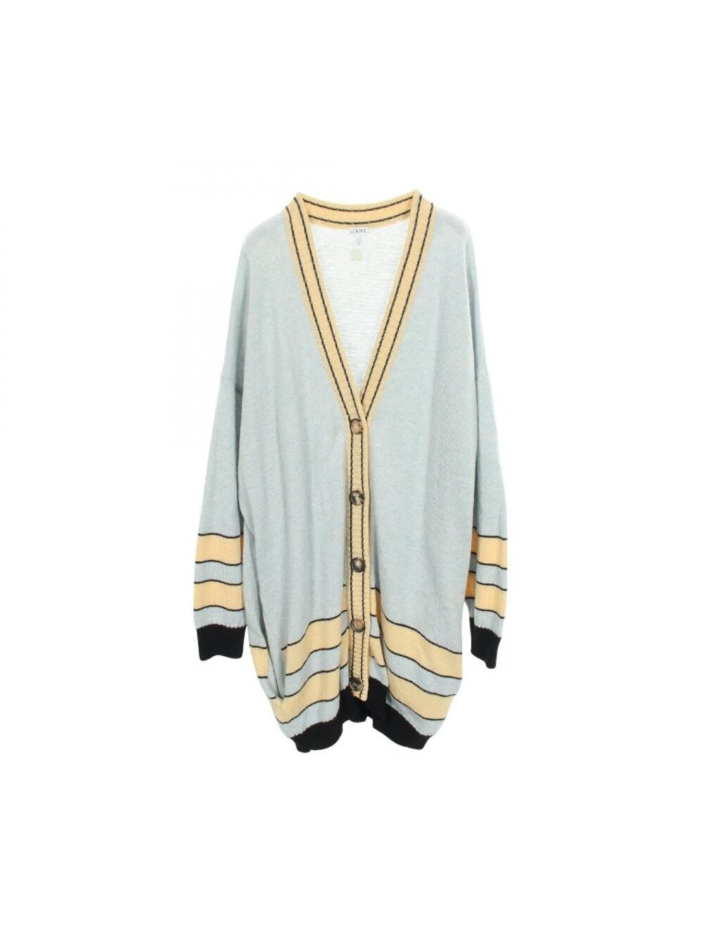 Loewe Cardigan Anagram Embroidery Long Wool